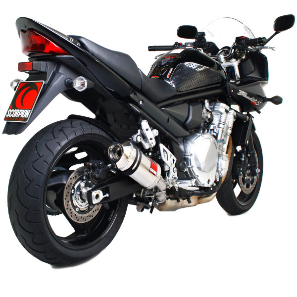Scorpion Exhaust Suzuki GSF650 Bandit (2007-11) / GSF1250 Bandit (2007-15)  -  Carbine Slip-on Polished Stainless Steel Sleeve